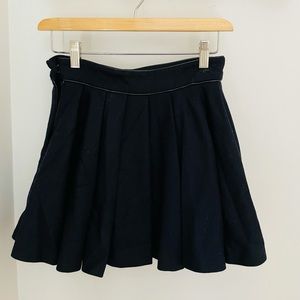 Topshop blue pleated skirt